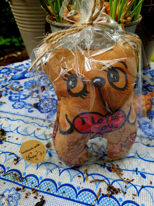 Handmade Vintage Aroma Gift I love you Teddy – mit Personalisierung/Personalized - Villa Brunoli