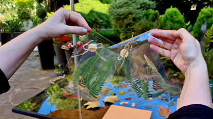 Handmade Farnblätter-Set für Journaling & Scrapbooking Handmade Fern Leaf Set for Botanical Journaling